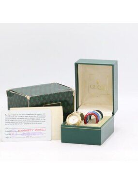 Gucci And Change Bezel 11 12 Quartz with Replacement White Dial Watch Nam